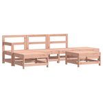 vidaXL Salon de jardin 6 Pièces avec coussins bois massif Douglas