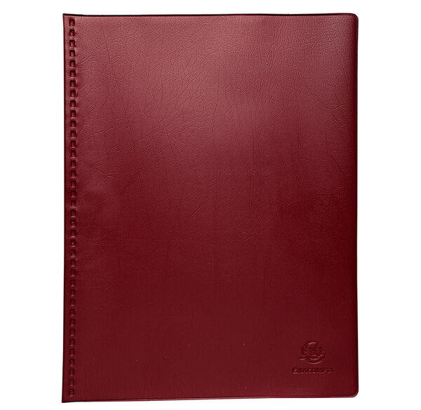 Porte-Vues PVC 60V VEGA Opaque Bordeaux x 5 EXACOMPTA
