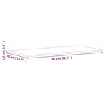 vidaXL Dessus de table 80x40x1 5 cm rectangulaire bois massif de hêtre