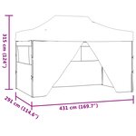 vidaXL Tente de fête Crème 291 x 431 x 315 cm Tissu Oxford