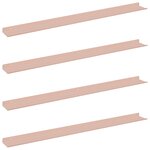 vidaXL Étagère flottante 4 Pièces Rose 100 x 9 x 2 5 cm Acier