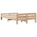 vidaXL Cadre de lit sans matelas 135x190 cm bois de pin massif