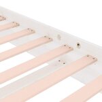vidaXL Cadre de lit Blanc Bois massif 140x200 cm