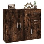 vidaXL Buffet Chêne fumé 91x29 5x75 cm Bois d'ingénierie