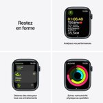 Apple Watch Series 7 GPS - 45mm - Boîtier Midnight Aluminium - Bracelet Midnight Sport