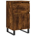vidaXL Buffets 2 Pièces chêne fumé 40x35x70 cm bois d'ingénierie