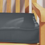 vidaXL Set de coussins de palette 2 Pièces Anthracite 180 x 40 x 8 cm