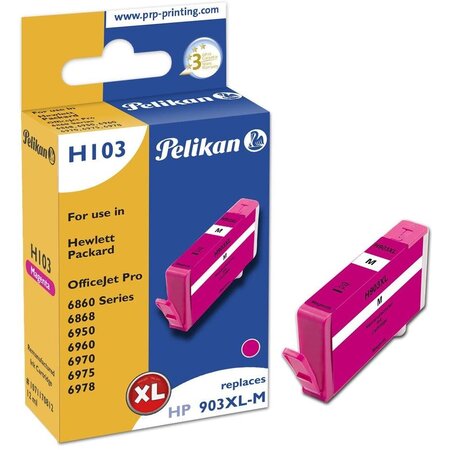 H103 cartouche d'encre remplace 903xl t6m07ae magenta pelikan printing