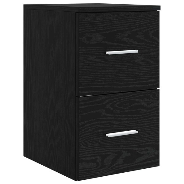 vidaXL Meuble de Salle de Bain In-between Chêne noir 30 x 44 5 x 50 cm