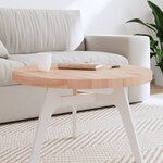 vidaXL Dessus de table Ø70x4 cm rond bois massif de hêtre