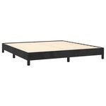 vidaXL Cadre de lit Noir 160x200 cm Velours