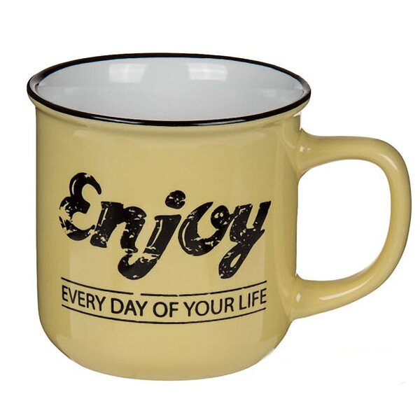 Tasse en céramique modèle jaune