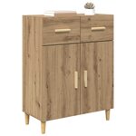 vidaXL Buffet chêne artisanal 34 x 69 5 x 89 cm Bois d'ingénierie
