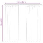 vidaXL Rideaux occultants et crochet 2Pièces Velours Anthracite 140x175cm