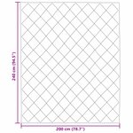 vidaXL Duvet d'hiver Vert et Anthracite 240 x 200 cm Microfibre