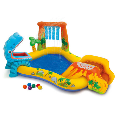 Intex piscine gonflable dinosaur play center 249x191x109 cm 57444np