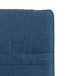 vidaXL Chaises à manger lot de 6 bleu tissu