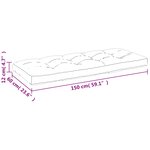 vidaXL Coussins de palette lot de 2 anthracite tissu
