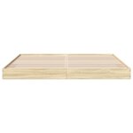 vidaXL Cadre de lit sans matelas chêne sonoma 180x200 cm