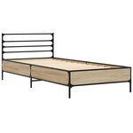 vidaXL Cadre de lit Chêne Sonoma 80 x 200 cm Bois d'ingénierie