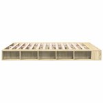 vidaXL Cadre de lit sans matelas chêne sonoma 200x200 cm