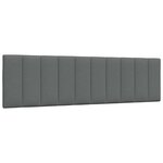 vidaXL Cadre de lit sans matelas gris foncé 180x200 cm tissu