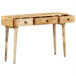 vidaXL Table console 115x35x76 cm Bois de manguier massif