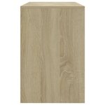 vidaXL Ensemble à manger 3 Pièces Chêne sonoma Bois d'ingénierie