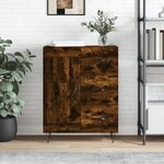 vidaXL Buffet chêne fumé 69 5x34x90 cm bois d'ingénierie