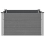 vidaXL Lit surélevé de jardin WPC 100x100x54 cm Gris