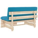 vidaXL Canapé central palette de jardin bois de pin imprégné