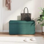 vidaXL Tabouret Vert foncé 81 x 41 x 40 cm Tissu et bois stratifié