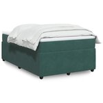 vidaXL Sommier à lattes de lit avec matelas vert foncé 120x190 cm