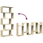 vidaXL Étagère séparatrice de pièce 5 niveaux chêne sonoma 70x24x161cm