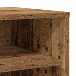 vidaXL Armoire à chaussures vieux bois 32x35x70 cm bois d'ingénierie