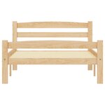 vidaXL Cadre de lit bois de pin massif 90x200 cm