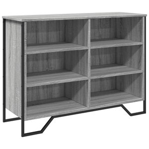 vidaXL Buffet sonoma gris 101x35 5x74 5 cm bois d'ingénierie