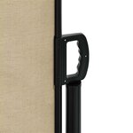 vidaXL Auvent latéral rétractable beige 120x600 cm