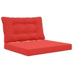 vidaXL Coussin de canapé d'extérieur Polyester Rouge 80 x 68 5 cm
