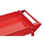Vidaxl chariot à outils d'atelier 100 kg rouge
