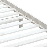 vidaXL Cadre de lit Blanc Bois de pin massif 100x200 cm