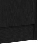 vidaXL Meuble à chaussures avec étagère Chêne noir 32 x 35 x 92 cm
