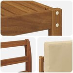vidaXL Ensemble de canapés d'extérieur 7 Pièces Naturel et Beige