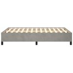 vidaXL Cadre de lit gris clair 120x190 cm velours