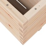 vidaXL Jardinière 100x100x49 5 cm bois de pin massif