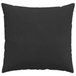 vidaXL Coussins de canapé 2 Pièces Noir 45 x 45 cm tissu