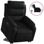vidaXL Fauteuil inclinable électrique noir similicuir