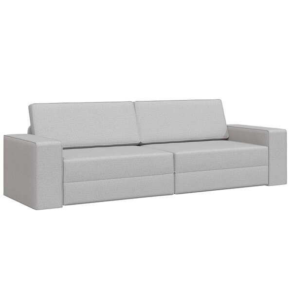 vidaXL Canapé-Lit 200cm Gris nuage tissu