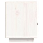 vidaXL Tables de chevet 2 Pièces Blanc 40x34x45 cm Bois de pin massif