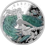 Pièce de monnaie en Argent 1 Dollar g 31.1 (1 oz) Millésime 2023 HAUNTING HARPY